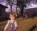 Magda on the lawn